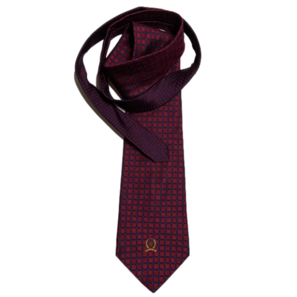 Tommy Hilfiger Silk Geometric Print Tie
